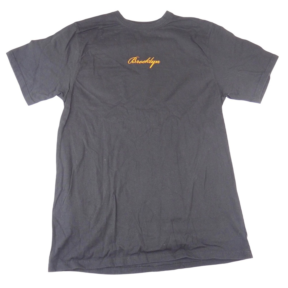 Public Supply Mens Brooklyn‎ New York Relaxed Graphic T-Shirt Black Orange